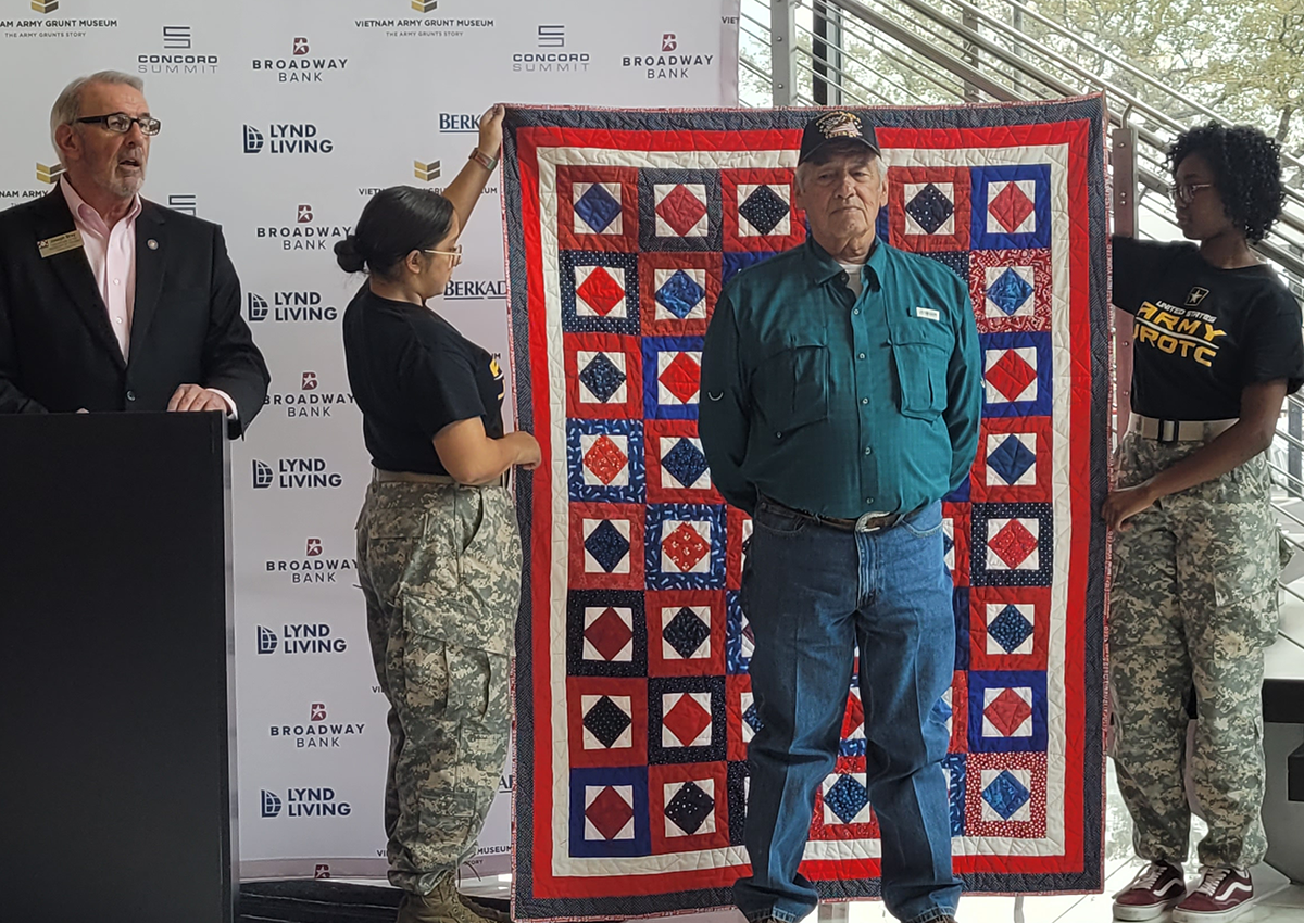 Davenport HS JROTC Quilts of Valor