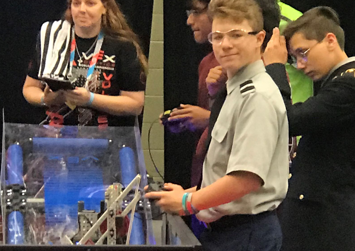 Liberty and Belaire HS JROTC VEX