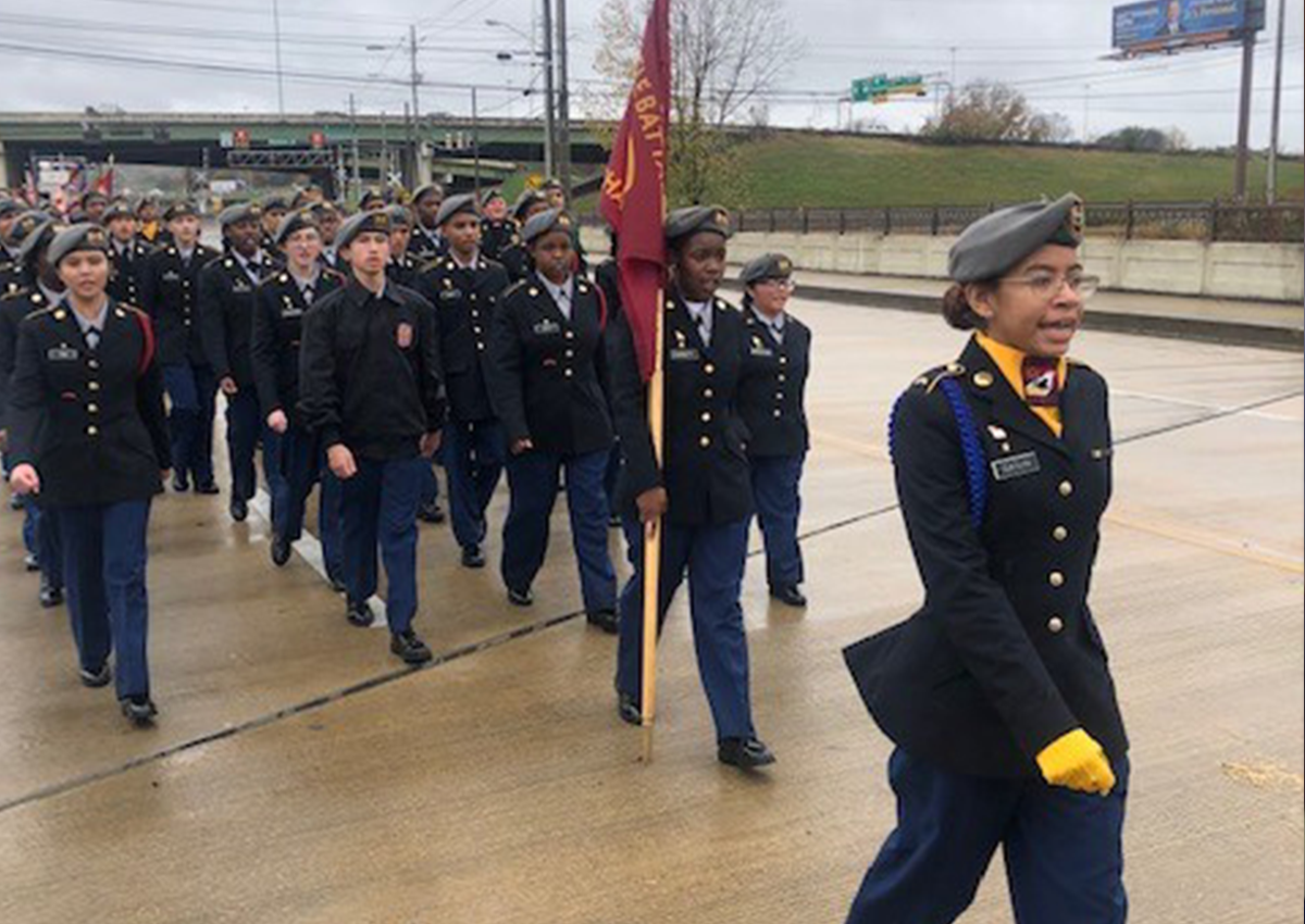 Columbia H.S. JROTC Veterans Day Parade 1a