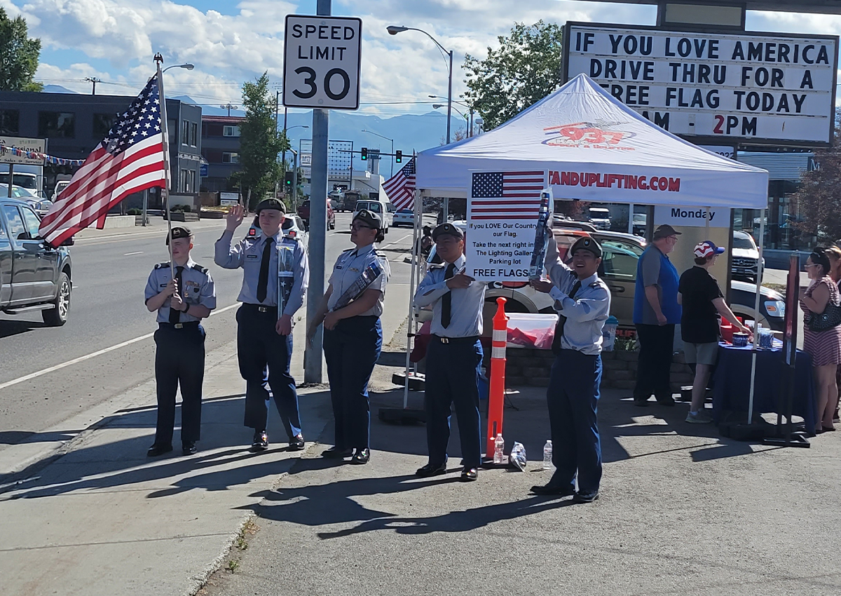 Flag Hand Out Day