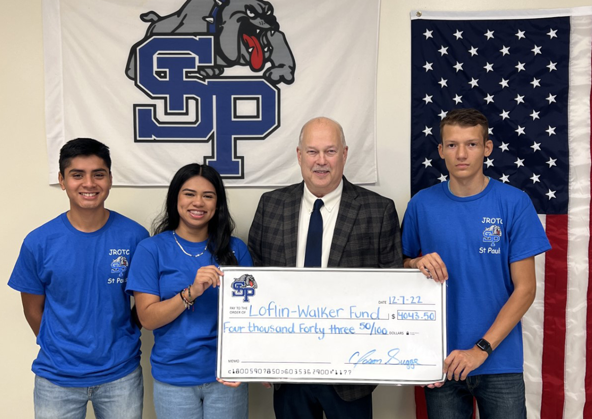 St Pauls JROTC Bulldogs Loflin Walker Fund