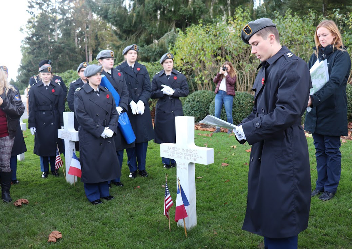 Ansbach JROTC France Trip
