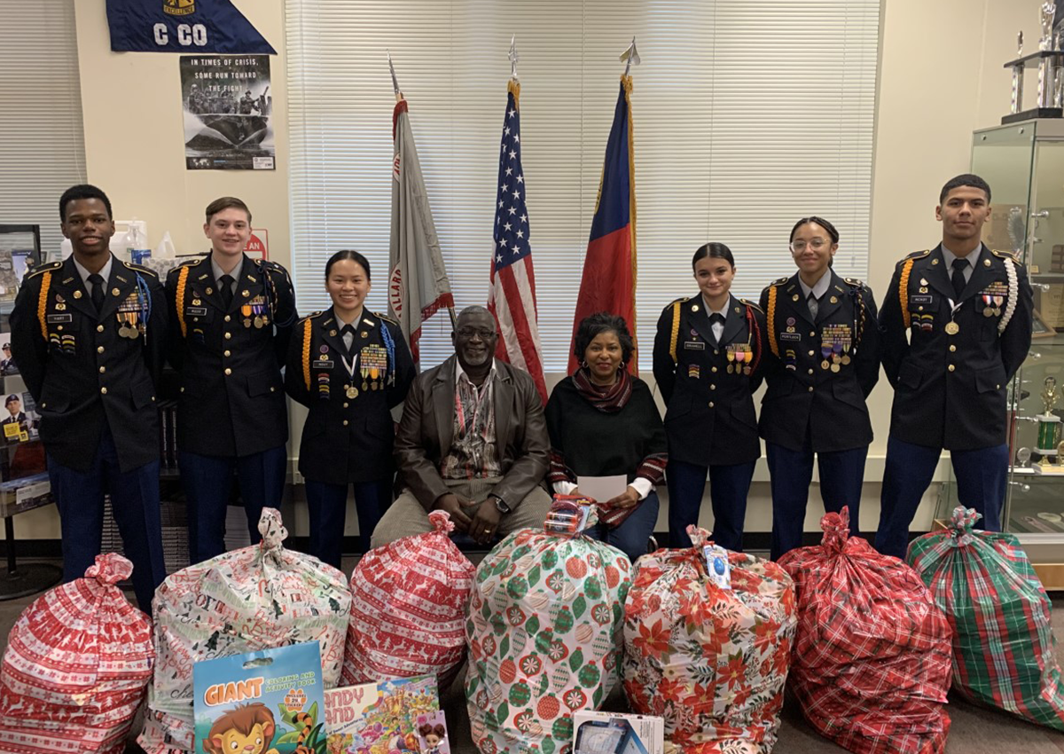 Mallard Creek HS JROTC Toy Drive