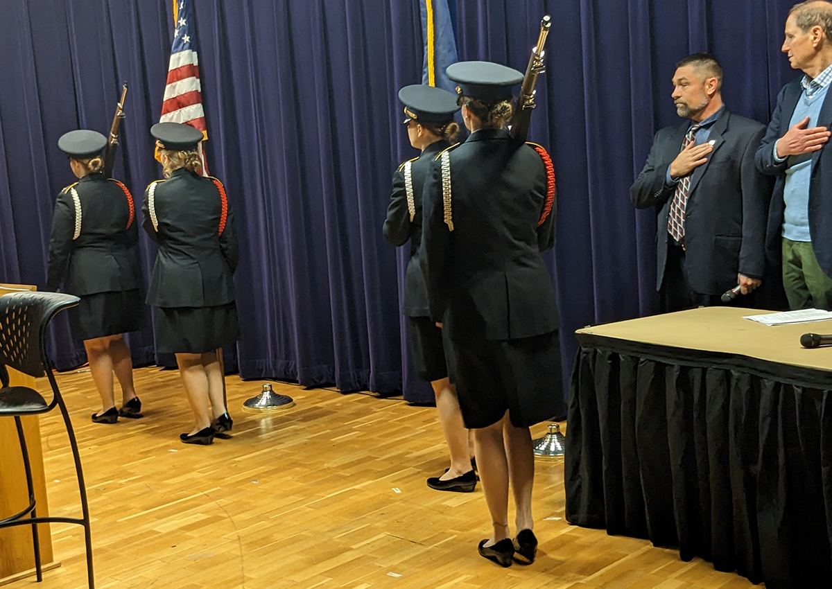 Oregon City HS JROTC Color Guard