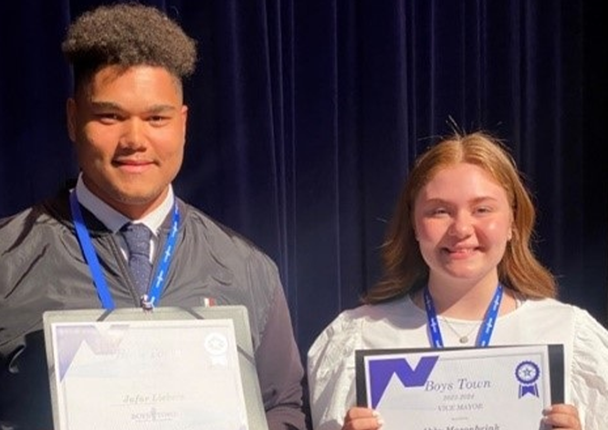Boys Town HS elects New Mayor and Vice Mayor