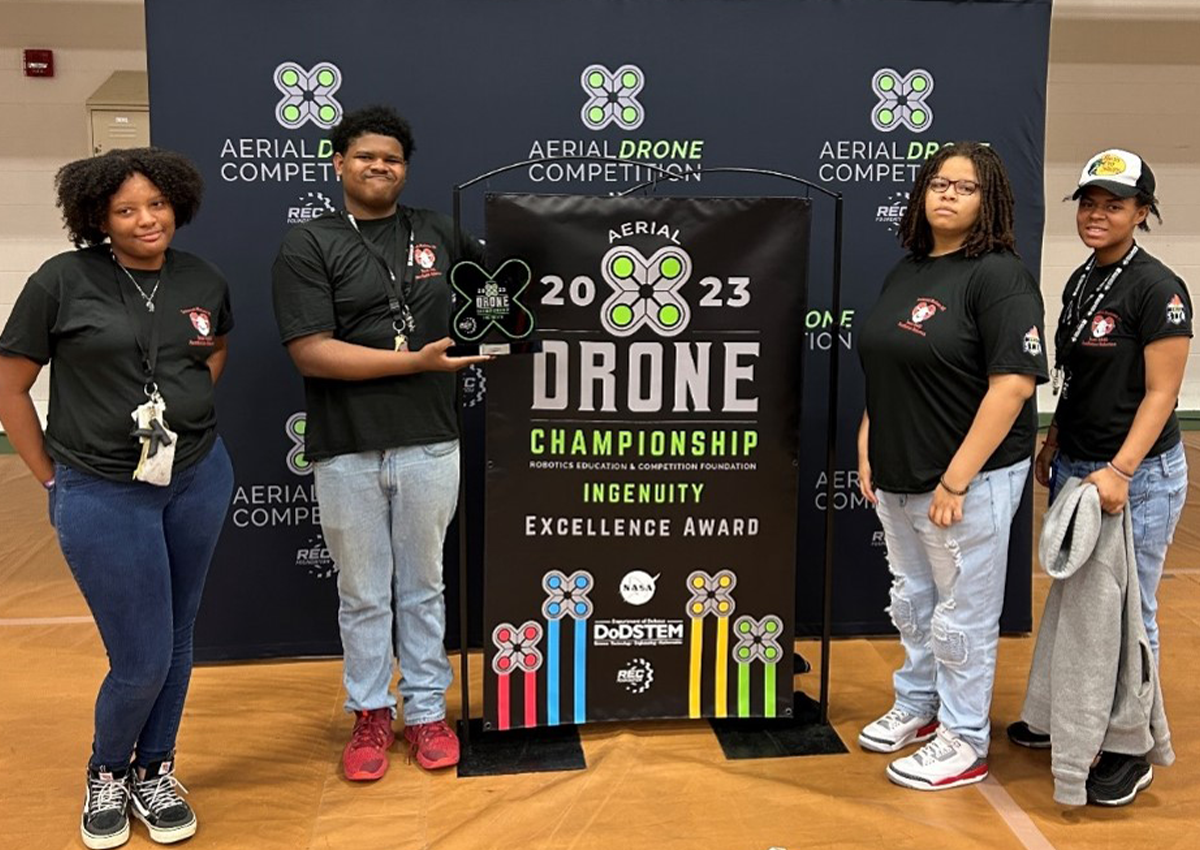 Trotwood Madison High School Won The Team Excellence Award At The Aerial Drone Regional Championships In Flint, MI