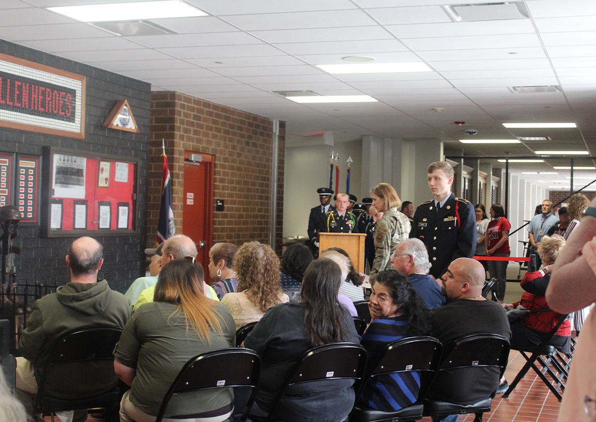 Governor Gordon, the Mayor, Francis E Warren 90 Missile Wing Commander attended the ceremony and three families of our fallen heroes.
