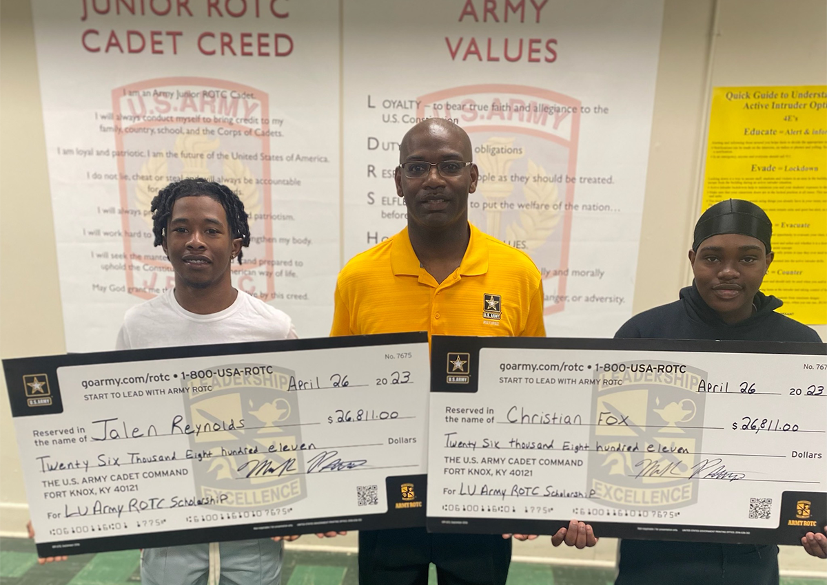 McCluer HS Army ROTC Scholarship Winners