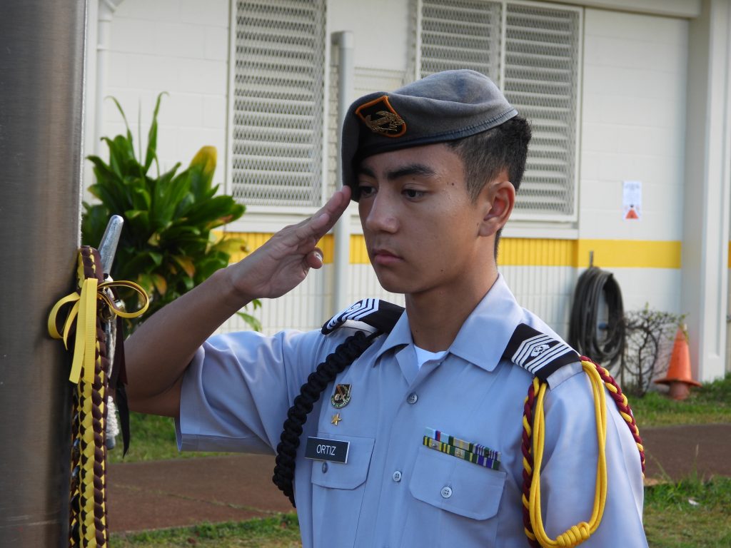 C/CSM, Rafael Ortiz salutes to remember and honor those that perished that day