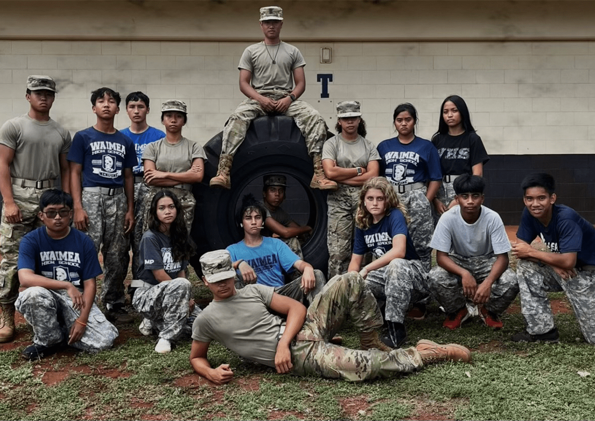 Raider Special team of Waimea High school, taken by a Waimea High school JROTC Cadet by the JROTC building October, 2022