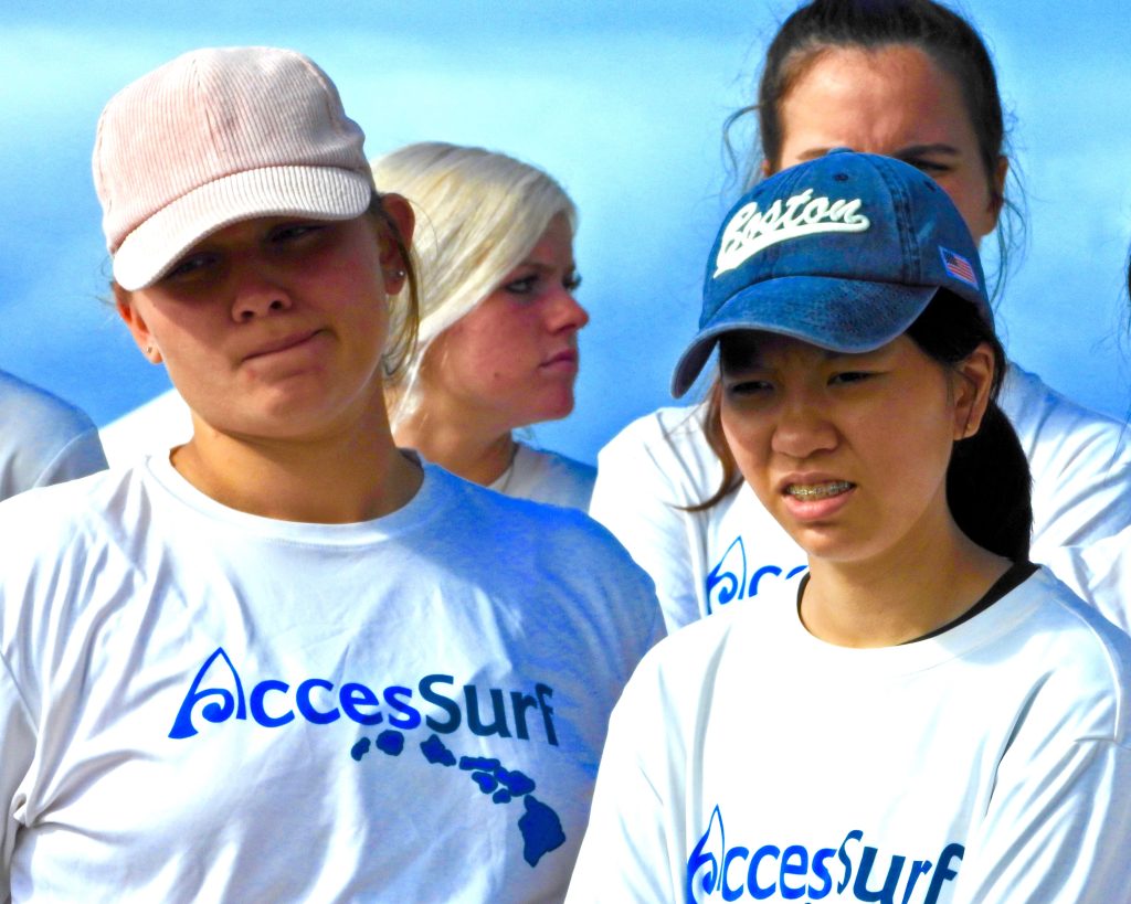 LET 2 Senior Cadet Ceylinsena Erol (Left) and Cadet Captain Reina Servano (Right), receive instructions on Beach/Water Transfer.
