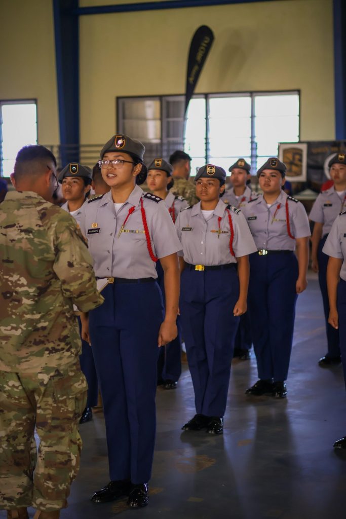 Unarmed Inspection Drill Team commanded by former C-CPT Hazel Mabansag