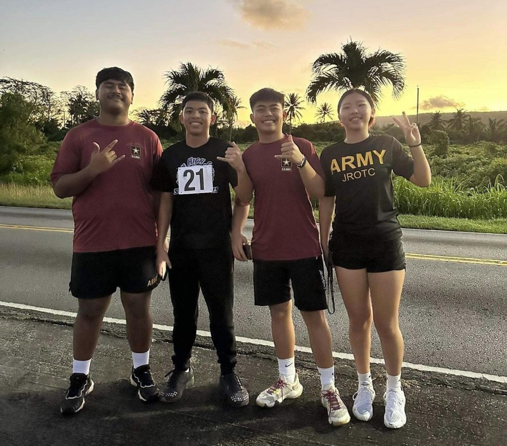JROTC’s 5K Run, Walk, and Wheel 1st place winner C/CPL Noah Cepeda