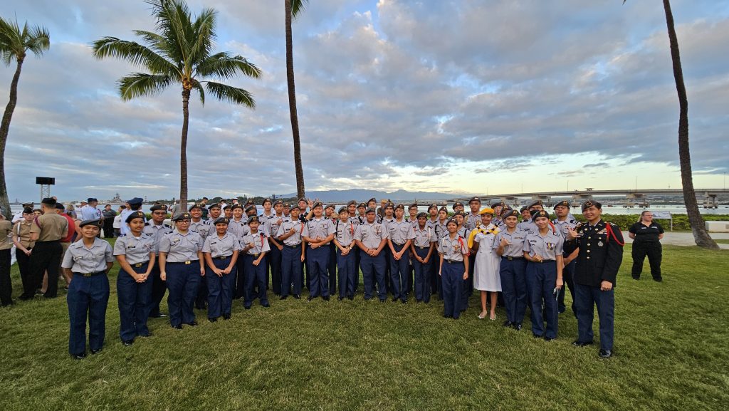 Tiger Battalion arrives at Pearl Harbor.