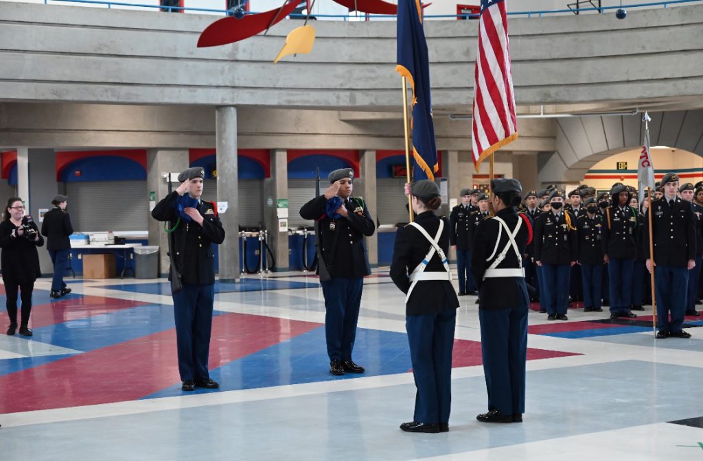 The Color Guard Uncases The Colors