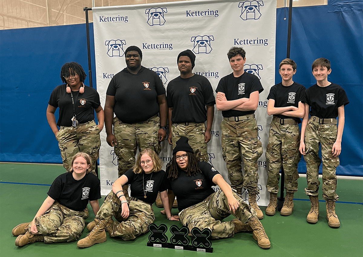 Front Row (L-R) Carolyn Schwartz (HHS), Kylie Hatman (HHS), and Mackenzee Reese (TMHS). Back Row (L-R) Karlei Smith (TMHS), Jonathan Favors (TMHS), Jerome Lee (TMHS), Jack Valentine (HHS), Ethan Riemer (HHS) and Austin Riemer (HHS).