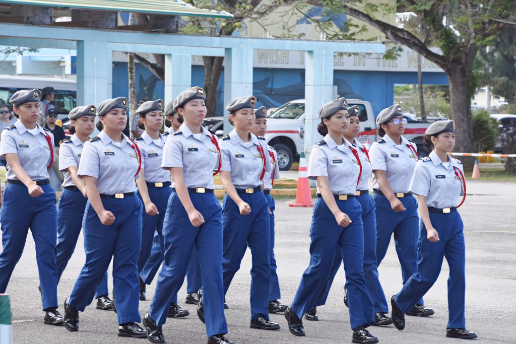 Unarmed team performing unarmed regulation