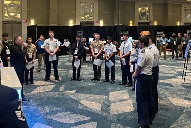 Team Captains receiving their in-brief before the competition.