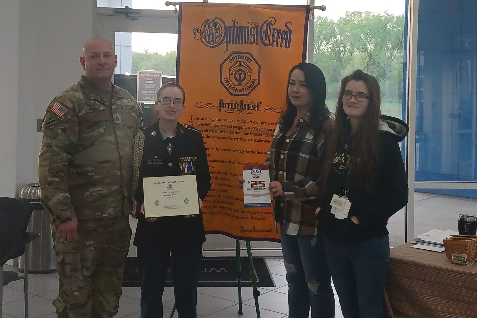 Cazee student of the month