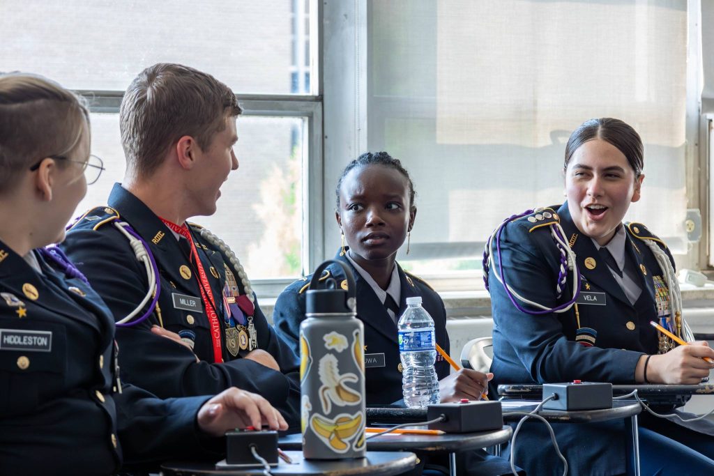 The Army JROTC Academic Team from Omaha Central High School compete in the 2024 All-Service JROTC Academic Bowl on June 22 held in Washington. The top all-service JROTC Academic Teams from across the world met June 21-24 to compete and demonstrate the academic knowledge and skills learned in JROTC throughout the year. | Sarah Windmueller, U.S. Army Cadet Command Public Affairs