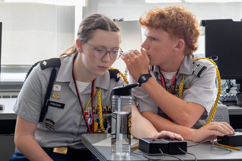 The Army JROTC Academic Team from Pender High School competes in the 2024 All-Service JROTC Academic Bowl on June 23 held in Washington. The top all-service JROTC Academic Teams from across the world met June 21-24 to compete and demonstrate the academic knowledge and skills learned in JROTC throughout the year. | Sarah Windmueller, U.S. Army Cadet Command Public Affairs
