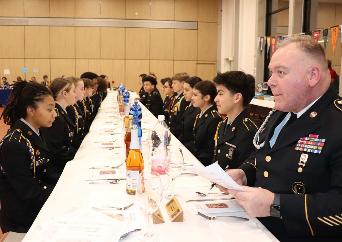 Cadets at the dining in.