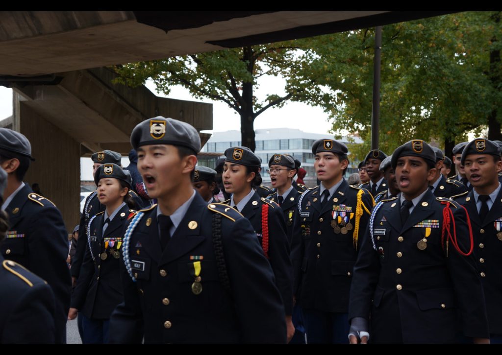 Howard High School Army JROTC Cadets Participate in Veterans Day Parade 2