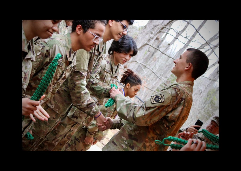 c/CPT Petrak giving out much deserved Orienteering Cords