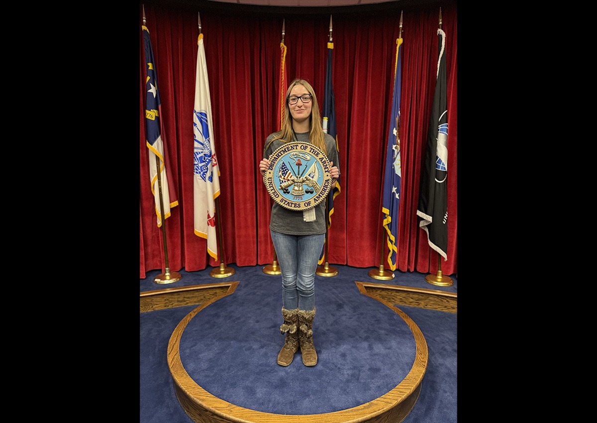 Cadet Aneeka Reedy, 11 December 2024, Signing of contract at the Raleigh, NC Military Entrance Processing Station