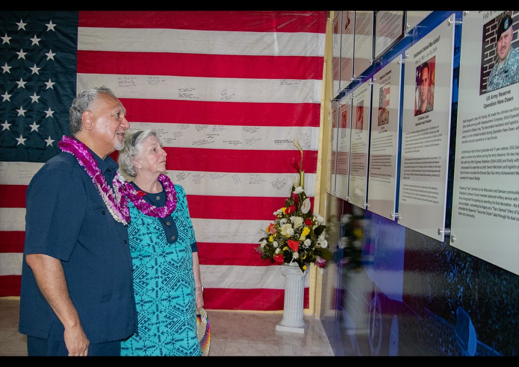 (L-R) American Samoa Governor Pula'ali'i Nikolao Iuli Tuiteleleapaga Pula and First Lady Lois Phillips-Pula, Ph.D.