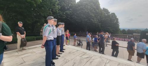 Army JROTC Cadets at the laying of the wreath ceremony.