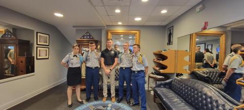 Cadets at the Tomb of the Unknown Soldier quarters