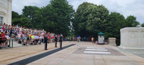 Army JROTC Cadets at the laying of the wreath ceremony.