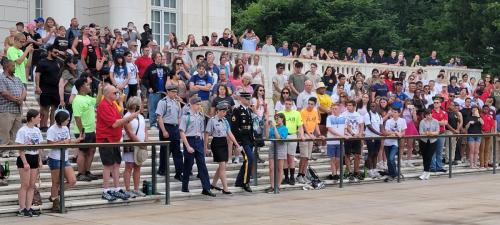 Army JROTC Cadets at the laying of the wreath ceremony.