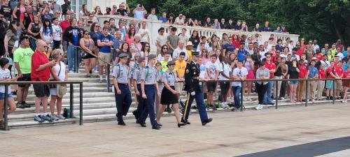 Army JROTC Cadets at the laying of the wreath ceremony.