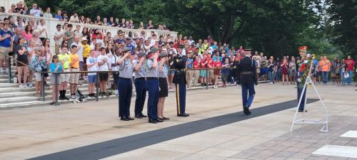 Army JROTC Cadets at the laying of the wreath ceremony.