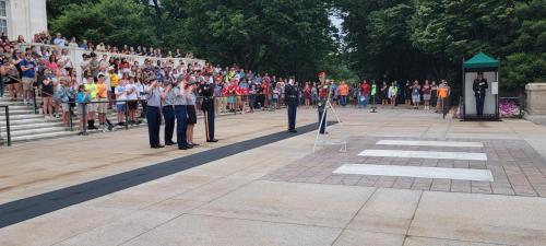 Army JROTC Cadets at the laying of the wreath ceremony.