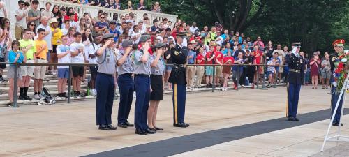 Army JROTC Cadets at the laying of the wreath ceremony.