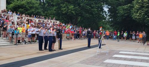 Army JROTC Cadets at the laying of the wreath ceremony.