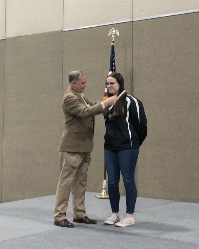 Army JROTC 3rd place in individual Sporter: Cadet Alivia Griffiths, Lebanon HS, OR.