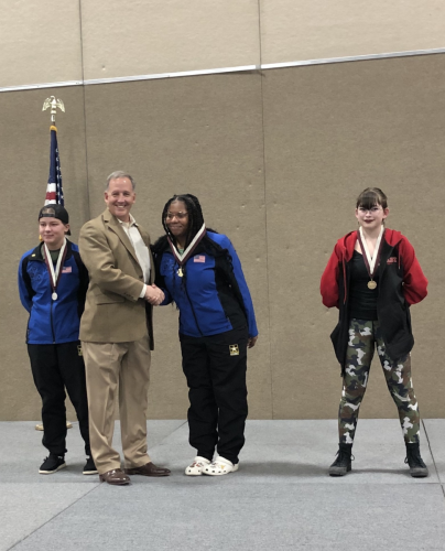 Army JROTC 1st Place in Individual Precision: Cadet Tahirah Williams, Fountain Fort Carson, CO.