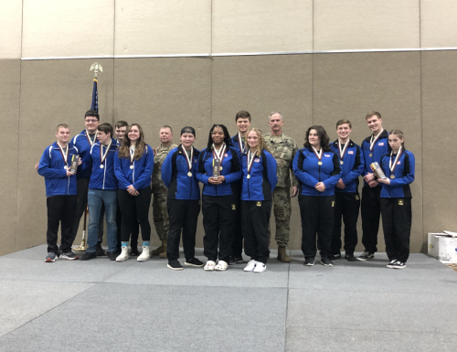 Army JROTC top 3 teams in Precision