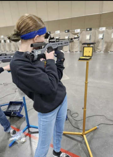 Lebanon HS' Cadet Erin Hiller standing